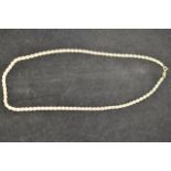 A 9ct gold rope twist necklace chain, length 45cm - approx weight 6.4g