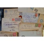 A collection of Great Britain instructional hand stamps together with a selection of Queen