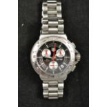 A Tag Heuer stainless steel Indy 500 gentleman's wristwatch, luminous hour markers, three subsidiary