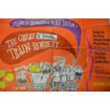 Original 1966 British Quad movie poster entitled 'The Great St Trinians Train Robbery', artist