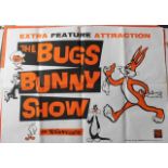 A 1960 original British quad poster of the film entitled 'The Bugs Bunny Show' - folded CONDITION