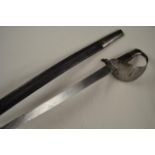 A 19th century cutlass bayonet, inscribed 1731 to hilt and C.K.C. to 68cm blade, overall length 82cm