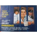 A 1979 original British quad poster of the film entitled 'Porridge' - folded CONDITION REPORT good