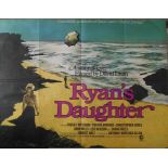 A 1970 original British quad poster of the film entitled 'Ryan's Daughter' - folded CONDITION REPORT