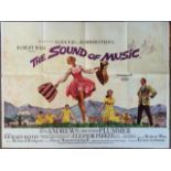 A 1965 original British quad poster of the film entitled 'The Sound of Music' - folded CONDITION