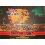 A 1970 original British quad poster of the film entitled 'Waterloo' - folded CONDITION REPORT slight