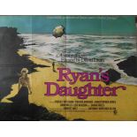 A 1970 original British quad poster of the film entitled ' Ryan's Daughter' - folded CONDITION