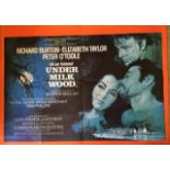 A 1971 original British quad poster of the film entitled 'Under Milk Wood' - folded CONDITION REPORT