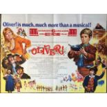 A 1968 original British quad poster of the film entitled 'Oliver' - folded CONDITION REPORT good