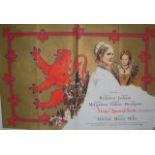 A 1971 original British quad poster of the film entitled 'Mary Queen of Scots - folded CONDITION