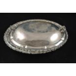 A Mexican .925 sterling silver entree dish and cover with three division insert - W33cm, approx