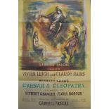 Caesar & Cleopatra, starring Vivien Leigh - British film poster (75x49cm) printed by Chromoworks,