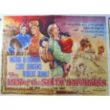 A 1958 original British quad poster of the film entitled 'The Inn of the Sixth Happiness' - folded