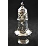 A mid 20th Century Georgian style silver sugar caster, maker A Chick and Sons Ltd, London 1966 -