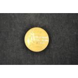 A cased J.A. Wylie & Co. 18ct gold medal inscribed 'GWR (London) Lecture & Debating Society',