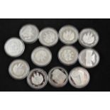 Thirty six German .333 silver coins commemorating the 1000th anniversary of the first mention of