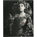 TWO LENA HORNE AUTOGRAPHED AND INSCRIBED BLACK AND WHITE PHOTOGRAPHS, comprising a Universal Studios