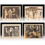 A GROUP OF FOUR WILLIAM FOX ENTERTAINMENTS SILENT MOVIE LOBBY CARDS, comprising two black and