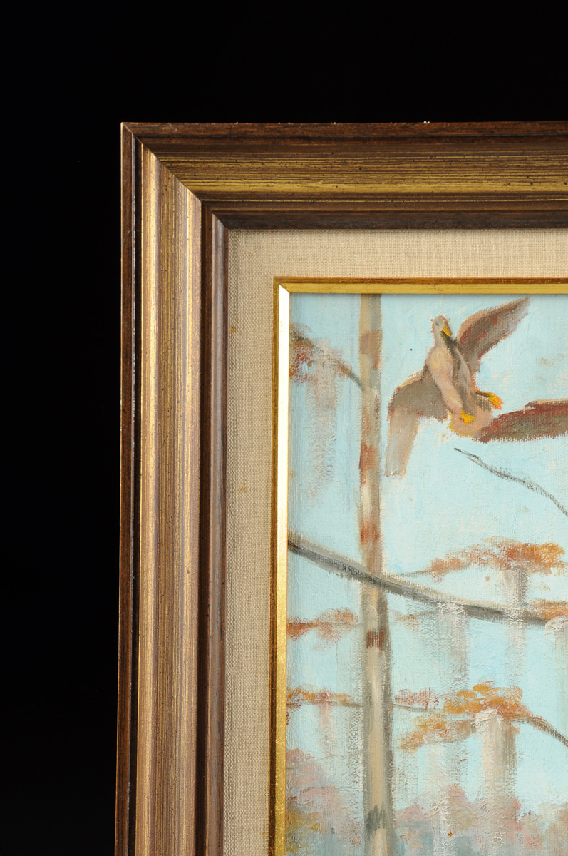 VAILLE PIERCE (American 20th Century) A PAINTING, "Flying," oil on canvas, signed L/R. 24 1/2" x - Image 9 of 10