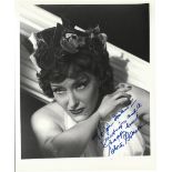 A GLORIA SWANSON AUTOGRAPHED AND INSCRIBED 8" X 10" BLACK AND WHITE PHOTOGRAPH, a studio publicity