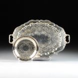 TWO AMERICAN SILVER PLATED SERVING WARES, SILVERSMITH MARKS, SECOND HALF 20TH CENTURY, comprising