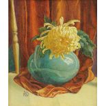 INEZ STAUB ELDER (American 1894-1991) A PAINTING, "Floral Still Life," oil on canvas board, signed