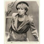 A BARBRA STREISAND AUTOGRAPHED 8' X 10" BLACK AND WHITE PHOTOGRAPH, a Warner Brothers publicity