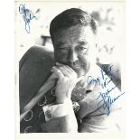 A JACKIE GLEASON AUTOGRAPHED AND INSCRIBED 8" X 10" BLACK AND WHITE PHOTOGRAPH, the star of The