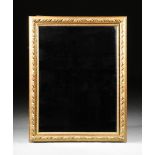 A LARGE ANTIQUE FRENCH NEOCLASSICAL STYLE GILTWOOD MIRROR, LATE 19TH CENTURY, with a rectangular