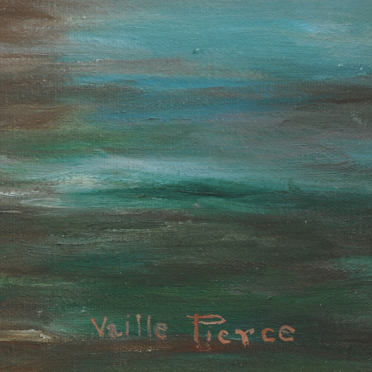 VAILLE PIERCE (American 20th Century) A PAINTING, "Flying," oil on canvas, signed L/R. 24 1/2" x - Image 3 of 10