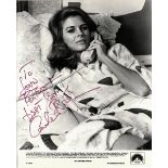 A GROUP OF SIX POPULAR ACTRESS AUTOGRAPHED 8" X 10" BLACK AND WHITE PHOTOGRAPHS, comprising a