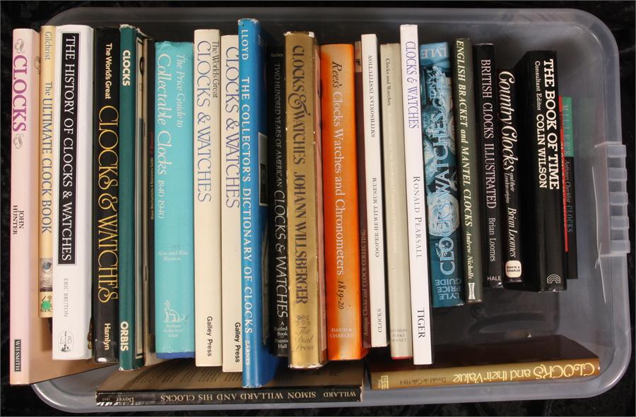 A good large boxed collection of Clock and Watch reference Books
