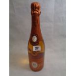 Bottle of Louis Roederer Cristal Champagne Brut Rose Vintage 1996 Condition – Label in Good