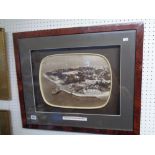 Framed Souvenir Tray of Sandbanks Peninsula Circa 1950 Condition – Good Overall