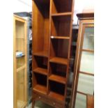 20thC Good Quality adjustable bookcase of tall narrow proportions Condition – Overall Good