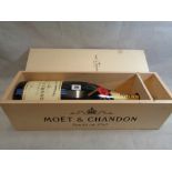 Bottle of Moet Chandon Brut Imperial Champagne 3000ml in wooden casket Condition – As New