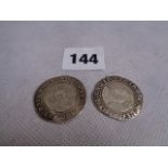 Elizabeth I Silver Shilling and a Edward VI Silver Shilling Condition - Some wear with age