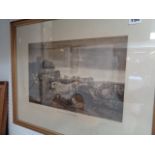 19thC Engraving after a painting by James Ward entitled ‘Regents Park’ 40cm x 27cm Condition -