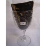 Laurence Whistler Edinburgh & Leith Flint Glass Works Goblet commemorating Queen Elizabeth II