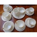 Royal Albert Val Dor Part Teaset comprising of Sandwich plate, Creamer, Sucrier and trios for 6