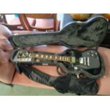 Gibson SG Standard in Black with Gibson USA Hard case, Condition - break to headstock and general