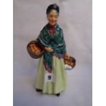 Royal Doulton figurine 'The Orange Lady' HN1953, marks to base, 20cm high, Condition - Light crackle