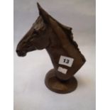 Hilary Nightingale Bust of Equine, Height 20cm, Condition - Chip to Ear