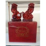 Boxed Pair Royal Doulton Archives Burslem Artwares Qinghai Fu Dogs limited edition 56 of 250 BA25,