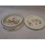 Shelley Mabel Lucie Attwell 'Do You Know The Laddie' Baby Plate and a Shelley Mabel Lucie Attwell