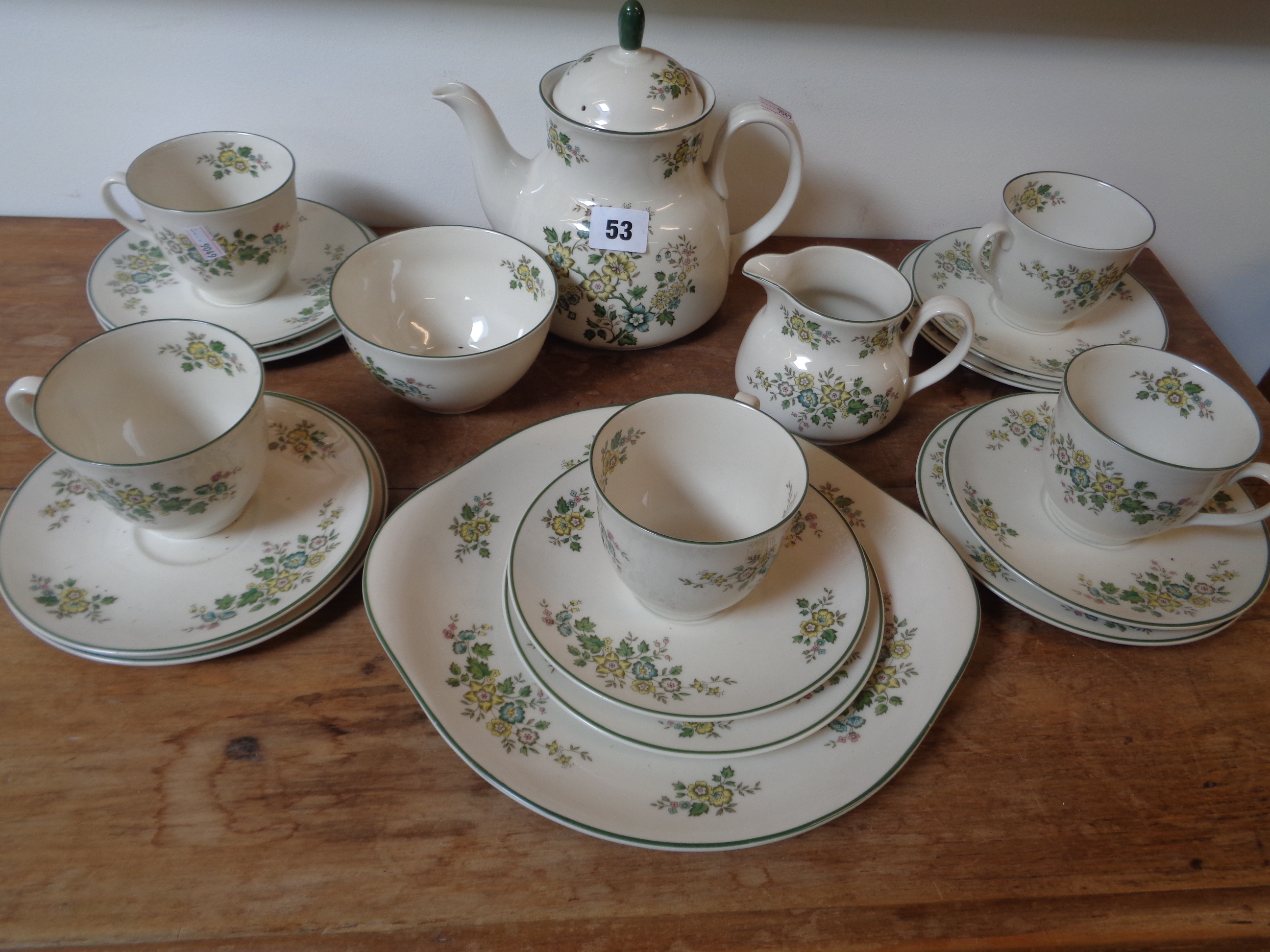Royal Doulton 'Campagna' pattern tea set for 5, Condition - Good Overall