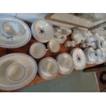 Extensive Adams 'Baltic' Pattern dinner service comprising of Dinner plates, Side plates, Soup bowls