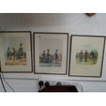 2 20thC Garde Imperiale Prints and a Highland Light Infantry Print by R Simkin