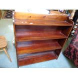 Stained Pine bookcase of 4 Shelves