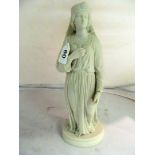 A Minton(?) Parian ware figure lady